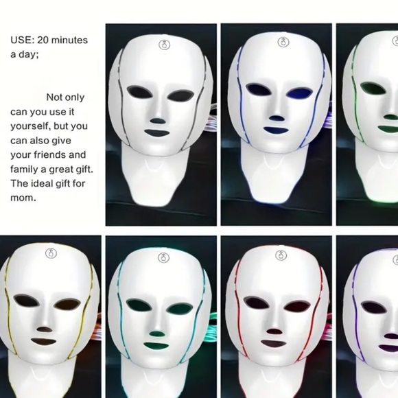 LED Light Face Mask with One-Key Button - Picture 5 of 7